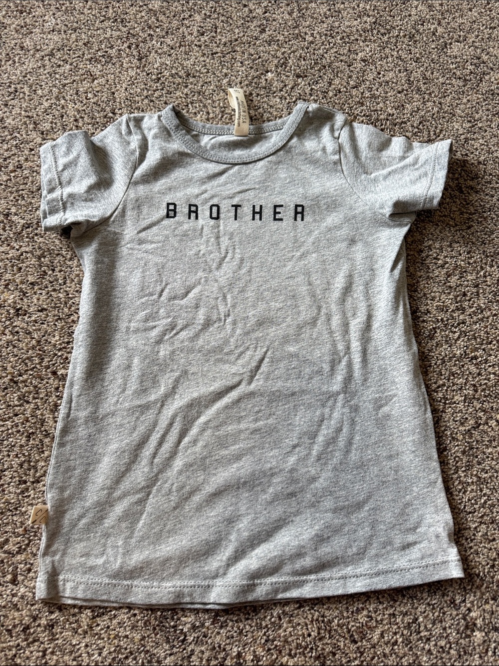 Brother childhoods Graphic Tee - Gray Kids Shirt